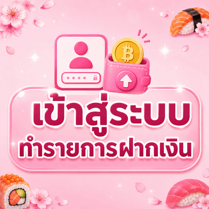 เข้าสู่ระบบ ทำรายการฝากเงิน